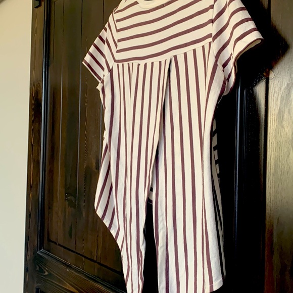 Striped shirt with tie back - Picture 4 of 4